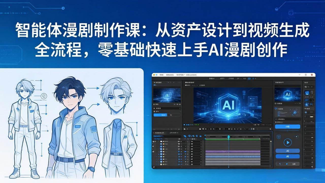 (17709期)智能体漫剧制作课:从资产设计到视频生成全流程,零基础快速上手AI漫剧创作 (17709期)智能体漫剧制作课:从资产设计到视频生成全流程,零基础快速上手AI漫剧创作