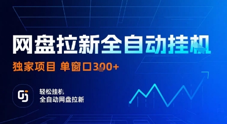 网盘拉新全自动挂G，独家项目，全自动运行完成拉新做任务，单窗口3张+-知知学社