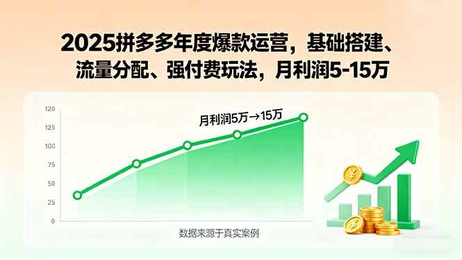 2025拼多多年度爆款运营,基础搭建、流量分配、强付费玩法,月利润5-15万 2025拼多多年度爆款运营,基础搭建、流量分配、强付费玩法,月利润5-15万