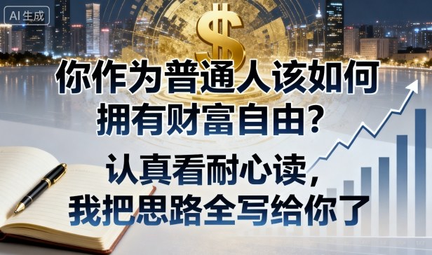 付费文章:你作为普通人该如何拥有财富自由?认真看耐心读,我把思路全写给你了-知知学社