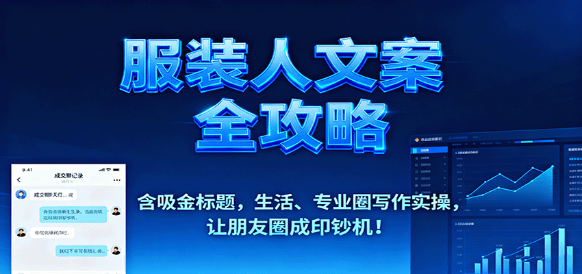 服装人文案全攻略,含吸金标题,生活、专业圈写作实操,让朋友圈成印钞机!-知知学社