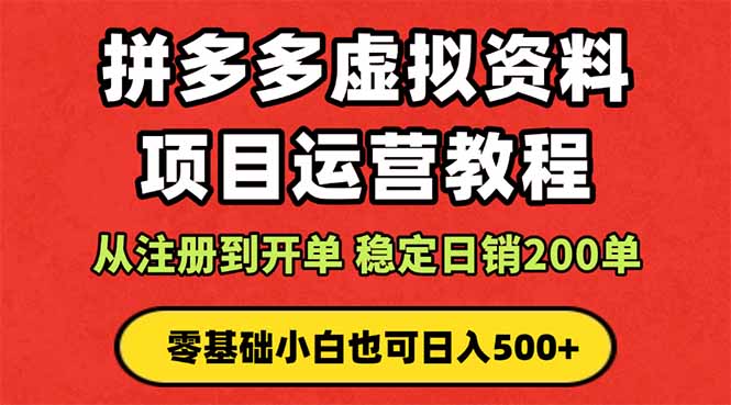拼多多开店运营课程: 蓝海变现玩法,轻松实现睡后收入 零基础小白也可…-知知学社