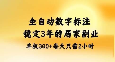 全自动数字标注,稳定3年的蓝海项目,居家也能矩阵开干的副业,单机日入3张+-知知学社