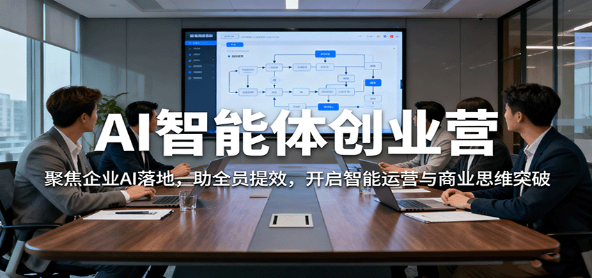 AI智能体创业营:聚焦企业AI落地,助全员提效,开启智能运营与商业思维突破-知知学社