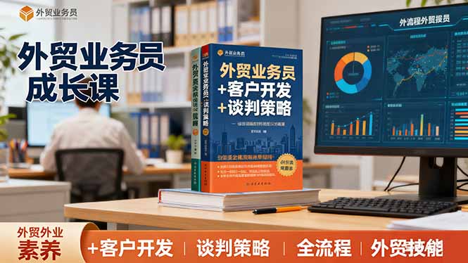 外贸业务员成长课:职业素养+客户开发+谈判策略、掌握全流程外贸技能-知知学社