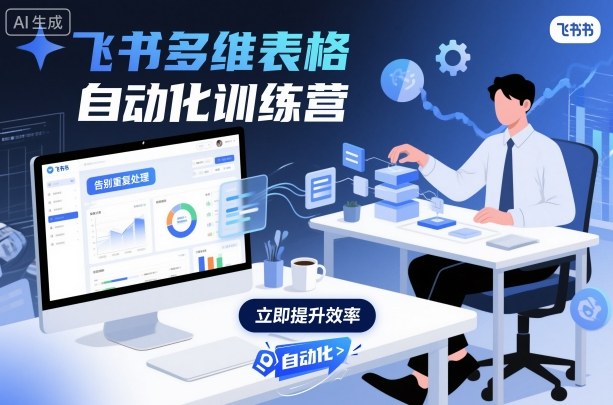 飞书多维表格自动化训练营,手把手教你告别重复处理,用多维表格开启高效办公新模式-知知学社