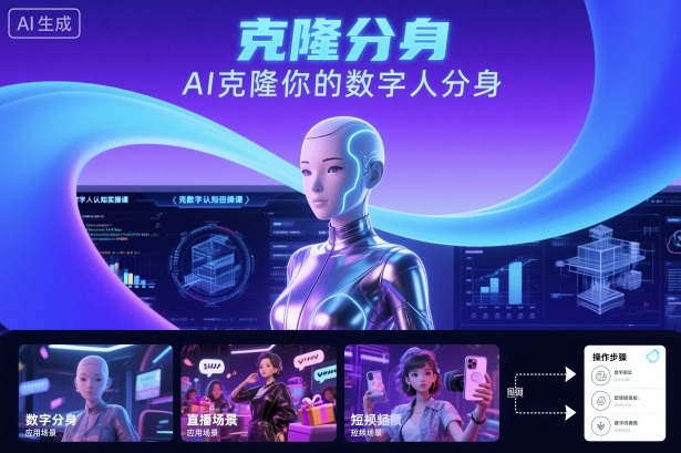 AI数字人认知实操课,克隆你的数字人分身 – 知知学社-知知学社