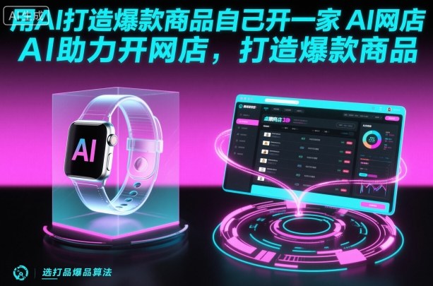 用AI打造爆款商品自己开一家AI网店,AI助力开网店,打造爆款商品 – 知知学社-知知学社