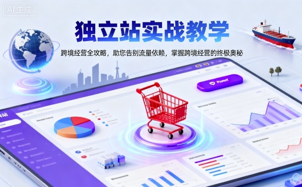 独立站实战教学,跨境经营全攻略,助您告别流量依赖,掌握跨境经营的终极奥 – 知知学社-知知学社