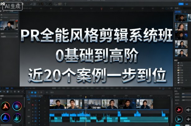 PR全能风格剪辑系统班,0基础到高阶,近20个案例一步到位 – 知知学社-知知学社