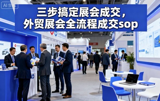 三步搞定展会成交,外贸展会全流程成交sop – 知知学社-知知学社