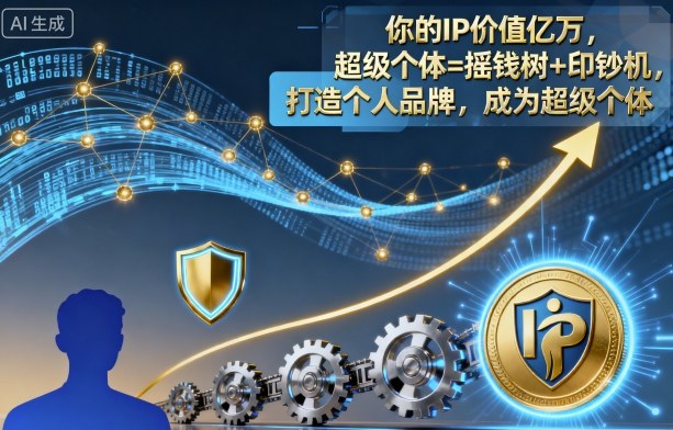你的IP价值亿万,超级个体=摇钱树+印钞机,打造个人品牌,成为超级个体 – 知知学社-知知学社