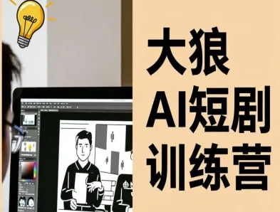 大狼AI短剧训练营-短剧课程(更新中) – 知知学社-知知学社