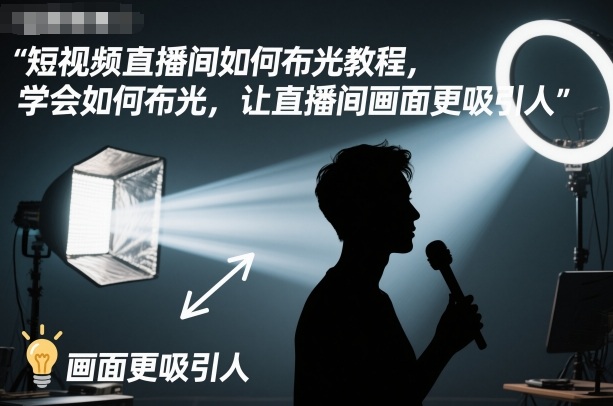 短视频直播间如何布光教程,学会如何布光,让直播间画面更吸引人 – 知知学社-知知学社