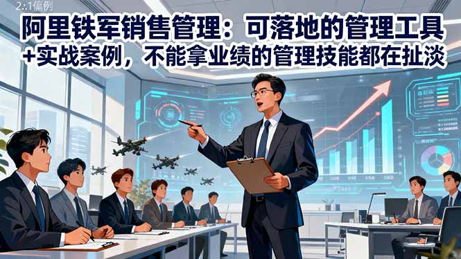 阿里铁军销售管理：可落地的管理工具+实战案例，不能拿业绩的管理都在扯淡 – 知知学社-知知学社
