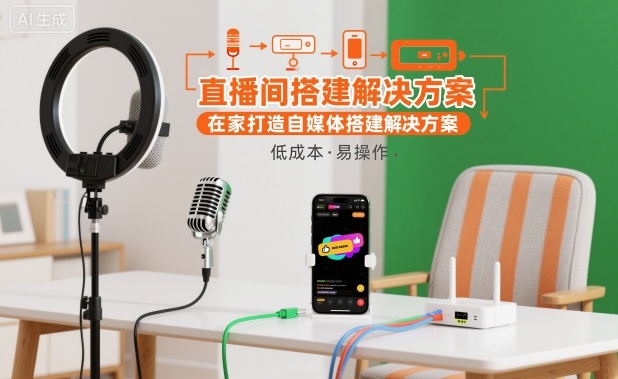 直播间搭建解决方案，在家打造自媒体搭建解决方案 – 知知学社-知知学社