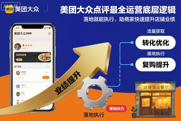 美团大众点评商家业绩提升实战攻略：可复用的底层策略与落地方法 美团大众点评运营核心方法拆解：可操作策略助力店铺有效提升表现 实测有效的美团大众点评运营指南：商家提升店铺业绩的底层逻辑与实操 美团大众点评高转化运营完整指南：从底层逻辑到落地案例解析 美团大众点评店铺业绩突破实操思路：可落地的运营底层方法详解 – 知知学社-知知学社