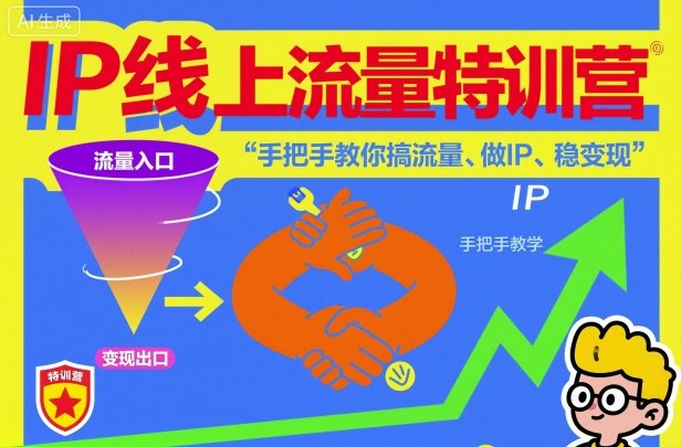 IP流量实战指南：手把手教你获取流量、打造个人品牌与变现方法 – 知知学社-知知学社