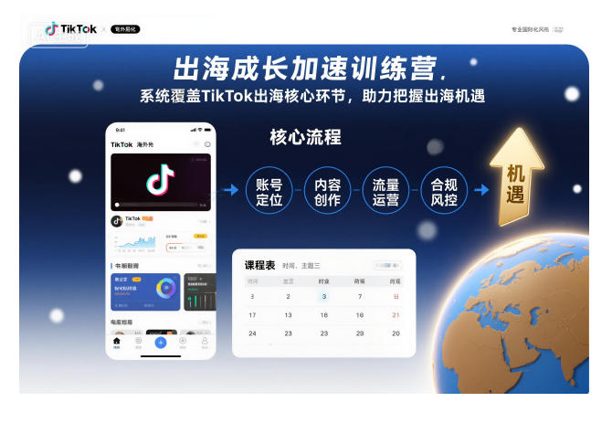 TikTok出海变现实战训练营：核心环节系统覆盖与机遇把握指南（更新） – 知知学社-知知学社