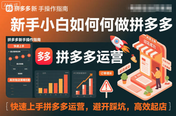 2025新手拼多多运营避坑实战:快速上手与高效开店指南 – 知知学社-知知学社