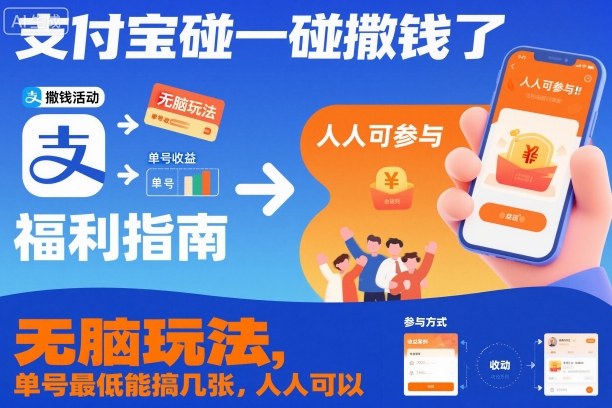 支付宝碰一碰变现实操:简单策略,实测收益,新手入门指南 – 知知学社-知知学社