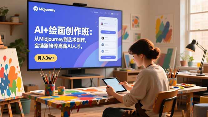 AI绘画创作实战指南:从Midjourney到艺术变现,培养被动收入AI人才 – 知知学社-知知学社